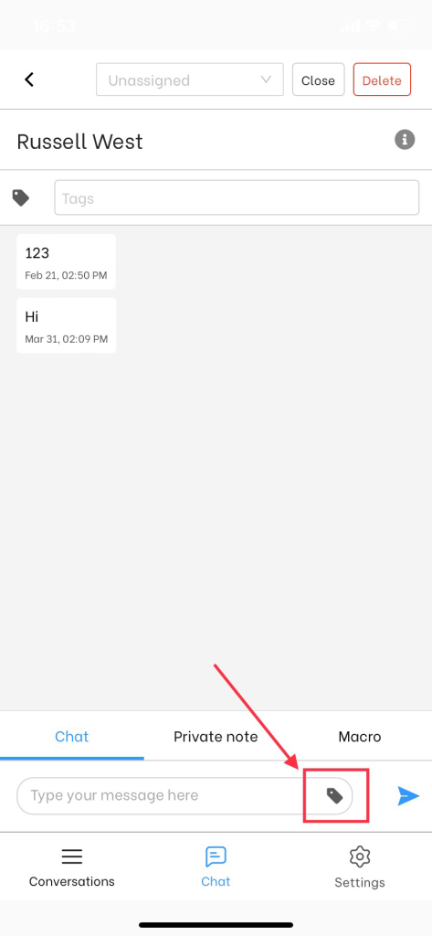 NestDesk mobile send product link