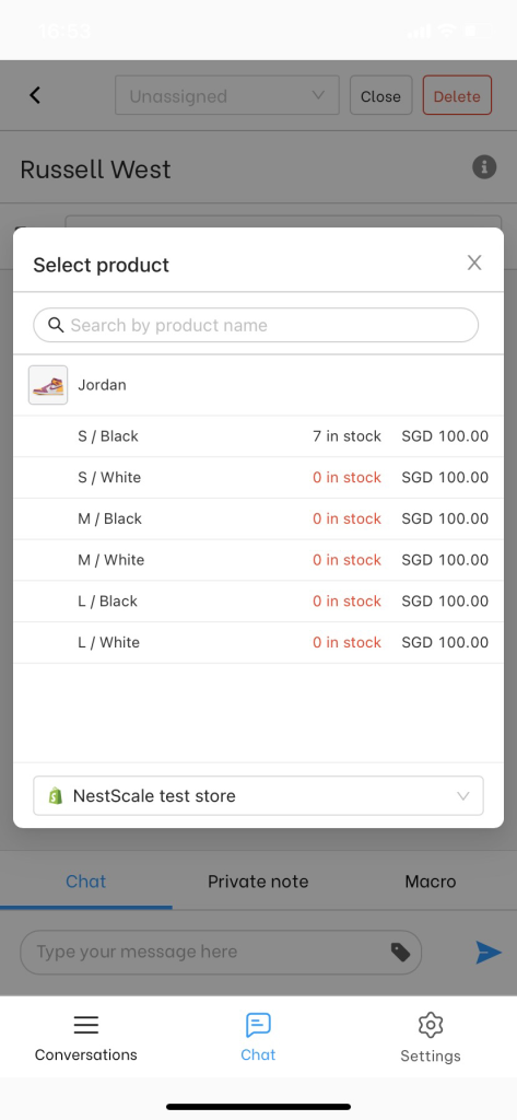 NestDesk mobile product link
