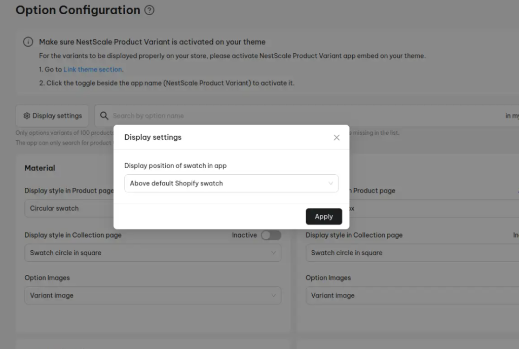 PV_Display settings
