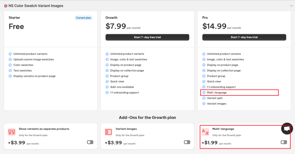 Multi language translation pricing