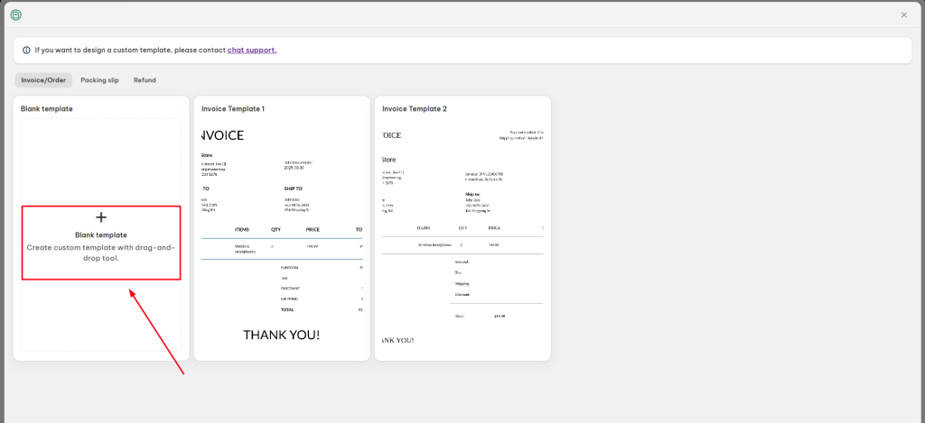Create a new PDF template from scratch