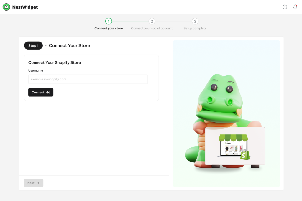Connect Shopify store