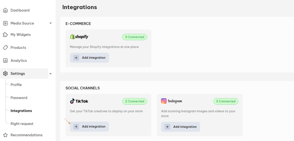 Add integration