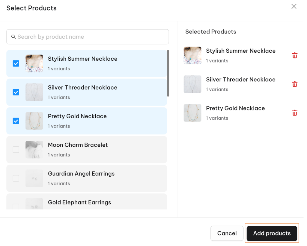 Tag products